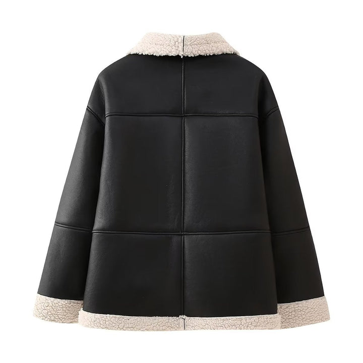 Women's Oversized Aviator Blouson with Pockets