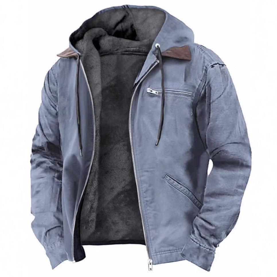 Nikolai | Men's Checked Classic Vintage Jacket with Zipper