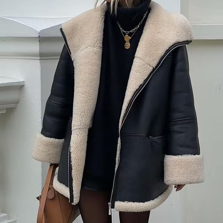 Women's Oversized Aviator Blouson with Pockets