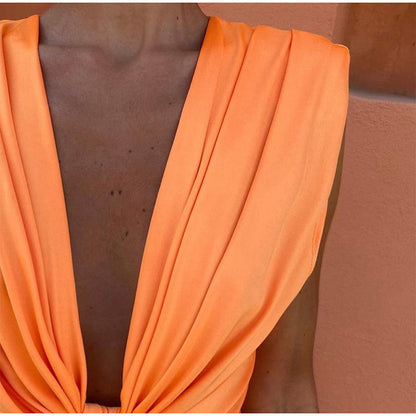 Isabelle - Party Dress with Deep V-Neck