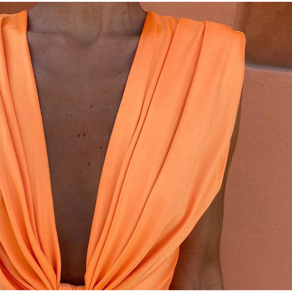 Isabelle - Party Dress with Deep V-Neck