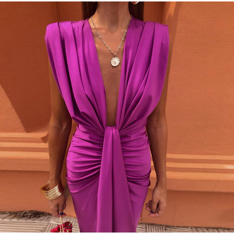 Isabelle | Women's Party Dress with Deep V-Neck