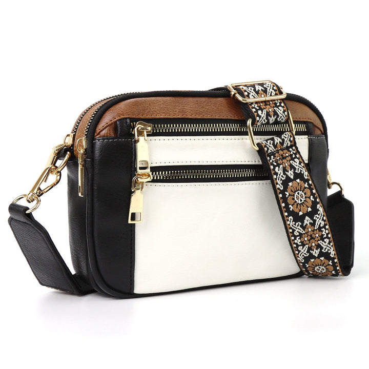 Erikka | Floral Elegant crossbody bag with patterned adjustable strap and Pockets