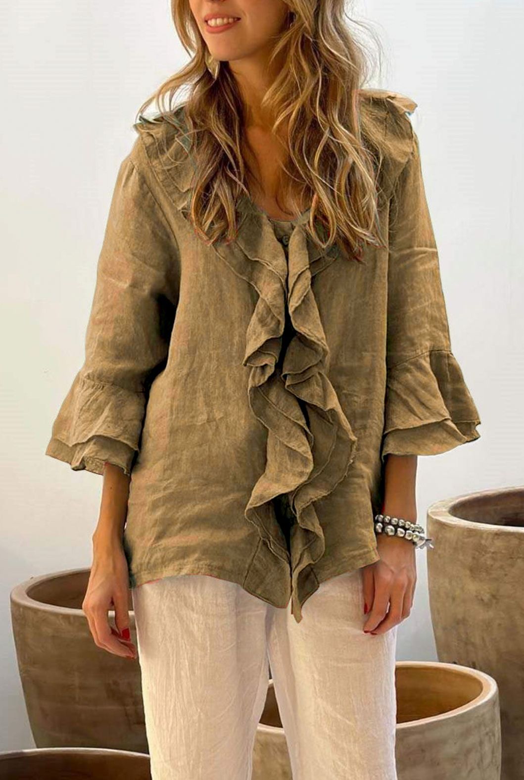 Cherry™ | Stylish Ruffled Blouse