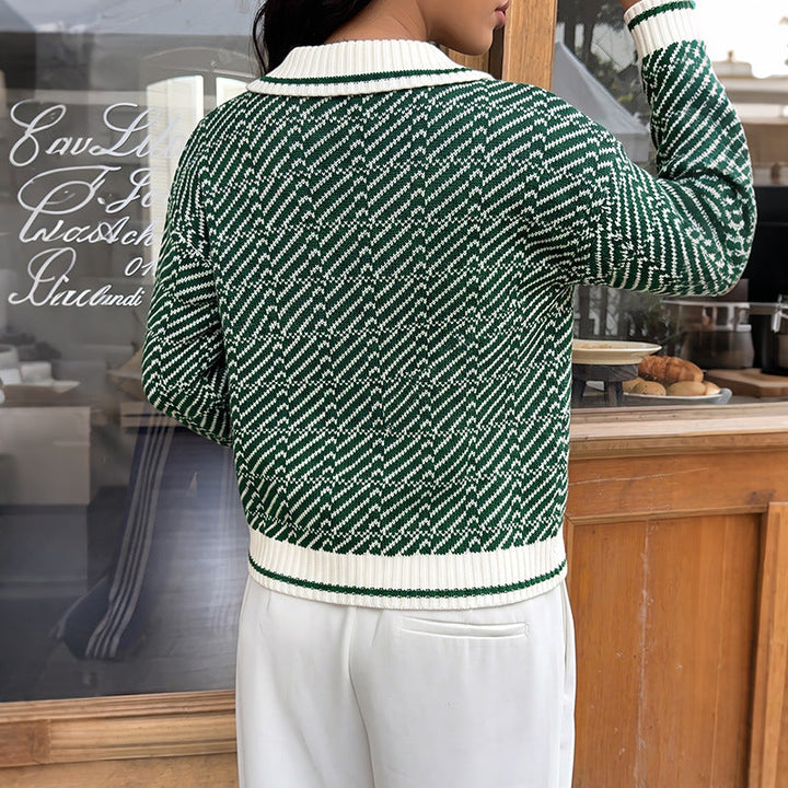 Women's V-Neck Long Sleeve Sweater