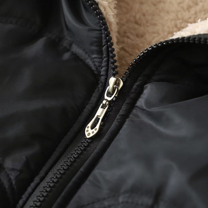 Women's Long Sleeve Jacket with Hood and Pockets