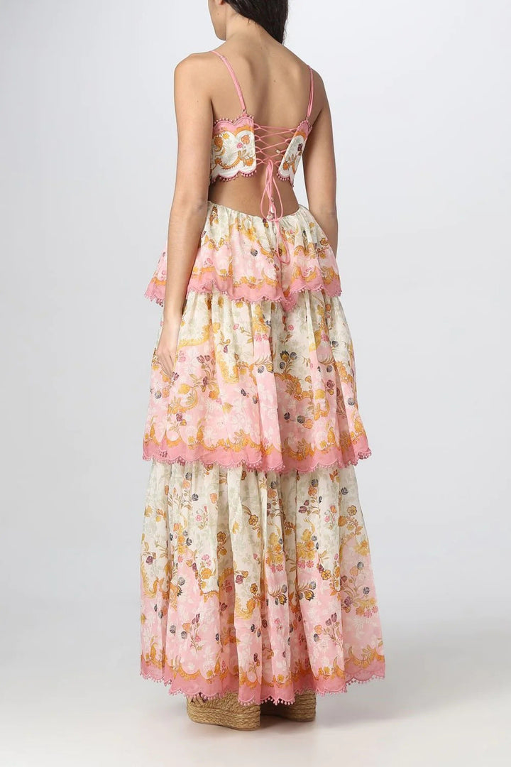 Women's Sleeveless Floral Maxi Dress