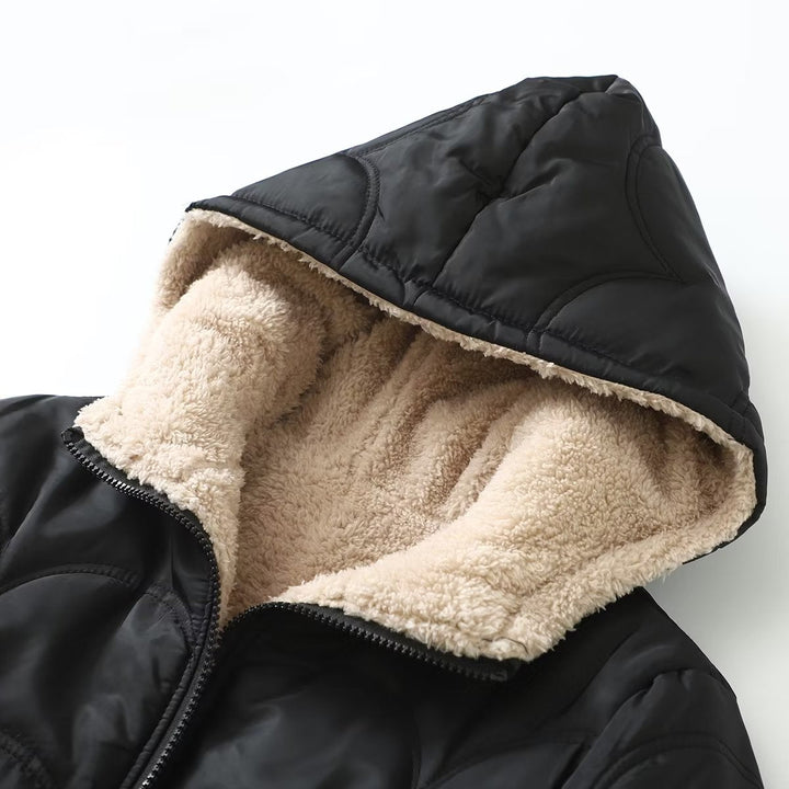 Women's Long Sleeve Jacket with Hood and Pockets