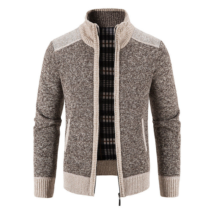 Men's Long Sleeve Zip-Up Jacket with Pockets