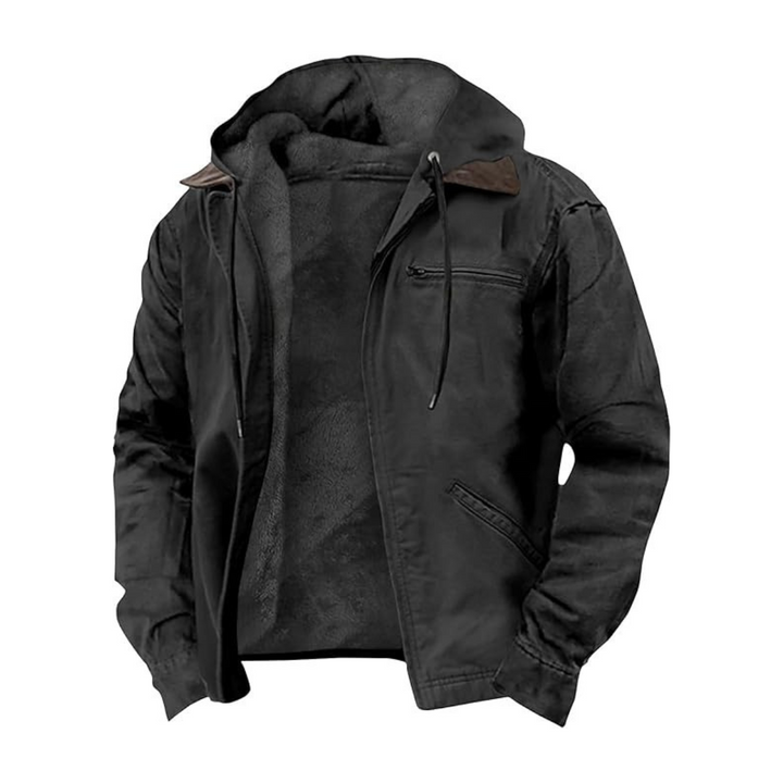 Nikolai | Men's Checked Classic Vintage Jacket with Zipper