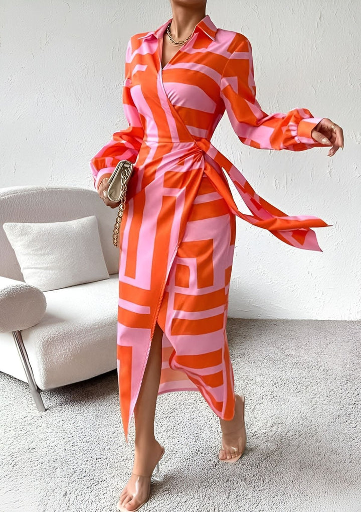 Christiana | Women's Crossed Printed Dress