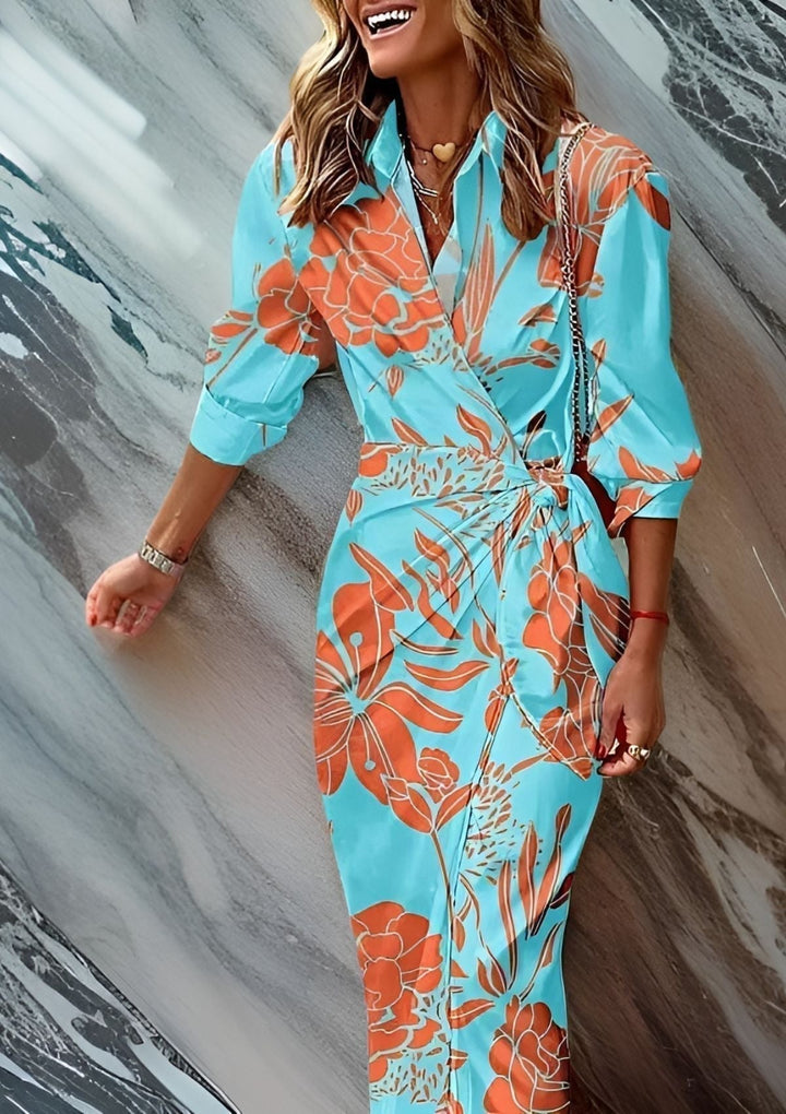 Christiana | Women's Crossed Printed Dress