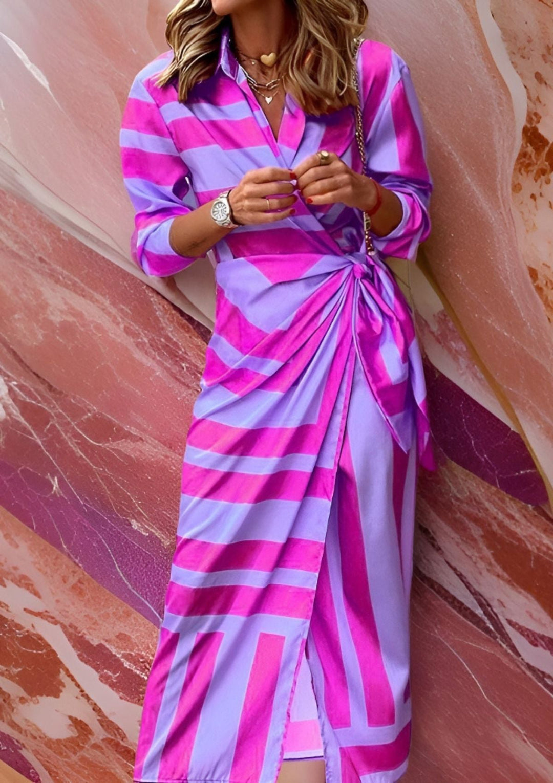 Christiana | Women's Crossed Printed Dress