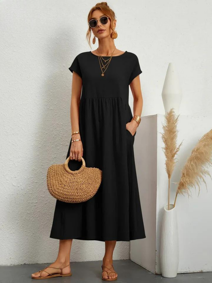 Maelis | Women's Loose Pocket Dress with Pockets
