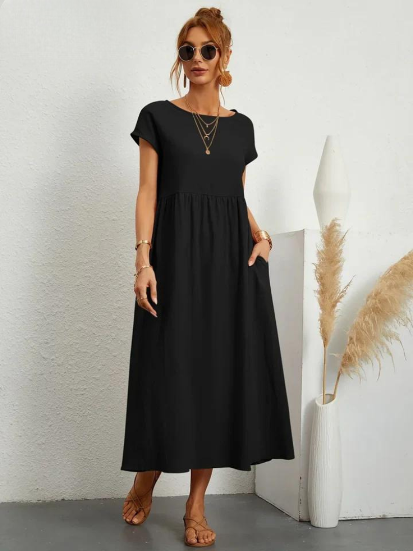 Maelis | Women's Loose Pocket Dress with Pockets
