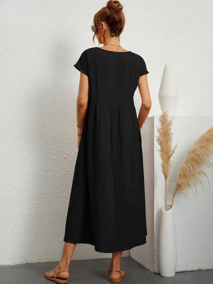 Maelis | Women's Loose Pocket Dress with Pockets
