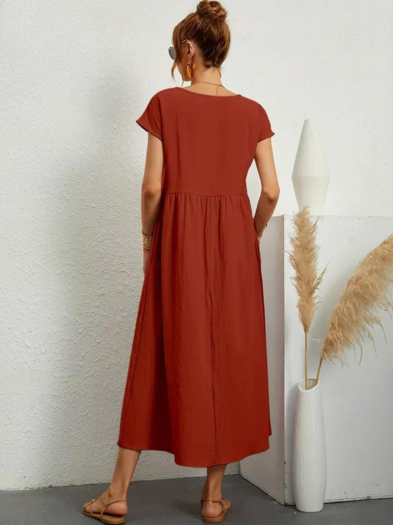 Maelis | Women's Loose Pocket Dress with Pockets