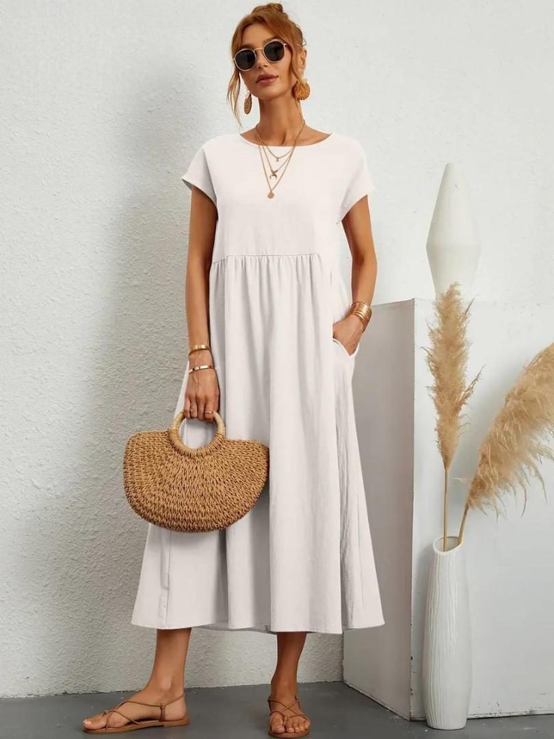 Maelis | Women's Loose Pocket Dress with Pockets