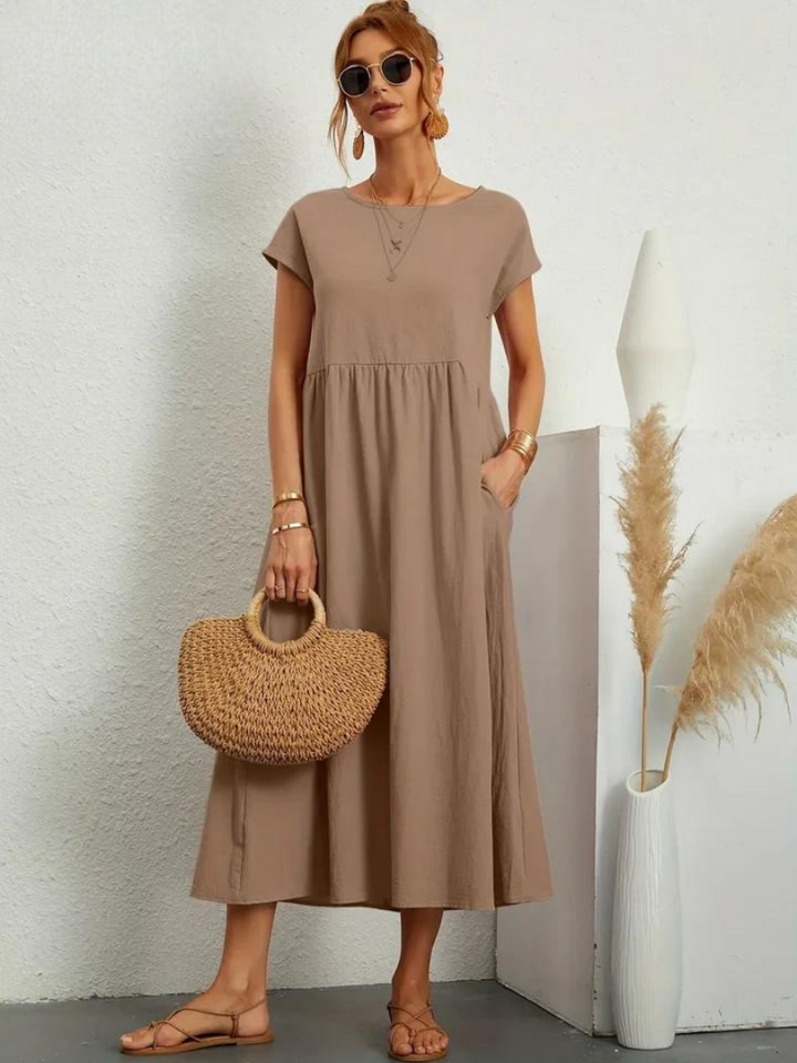 Maelis | Women's Loose Pocket Dress with Pockets