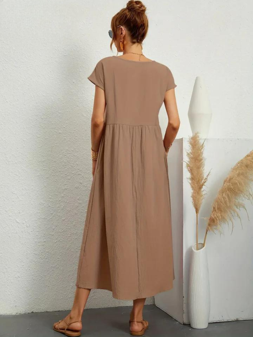 Maelis | Women's Loose Pocket Dress with Pockets