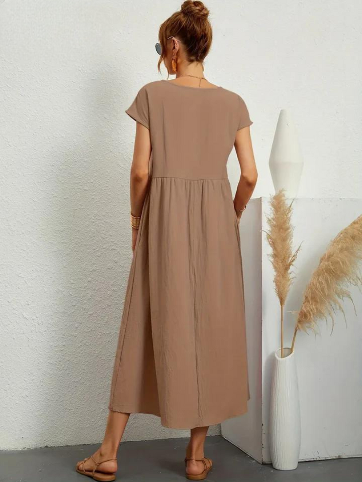 Maelis | Women's Loose Pocket Dress with Pockets