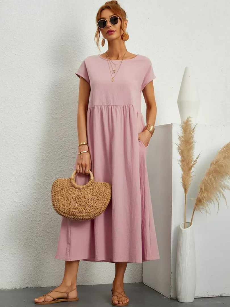 Maelis | Women's Loose Pocket Dress with Pockets