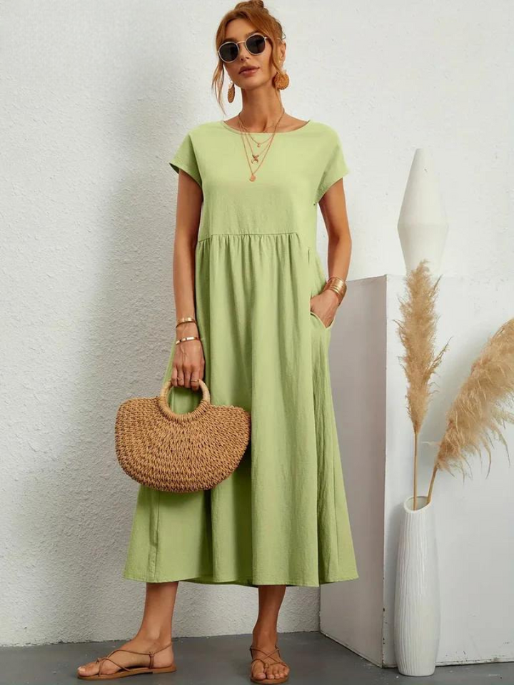 Maelis | Women's Loose Pocket Dress with Pockets
