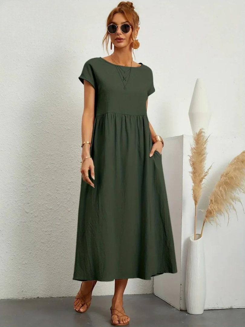 Maelis | Women's Loose Pocket Dress with Pockets