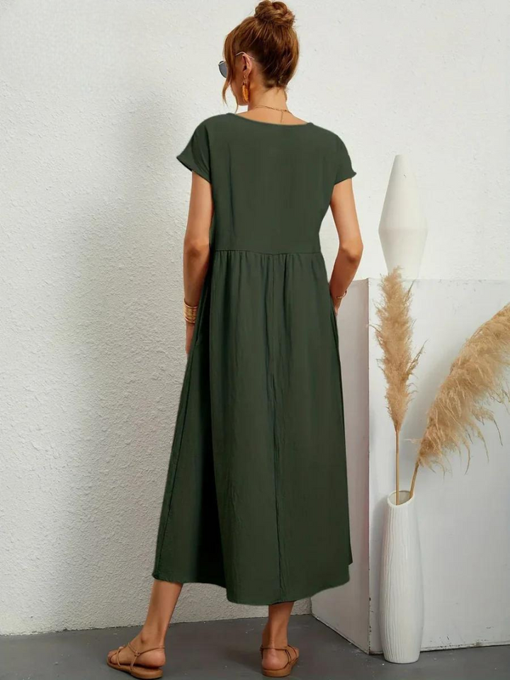 Maelis | Women's Loose Pocket Dress with Pockets