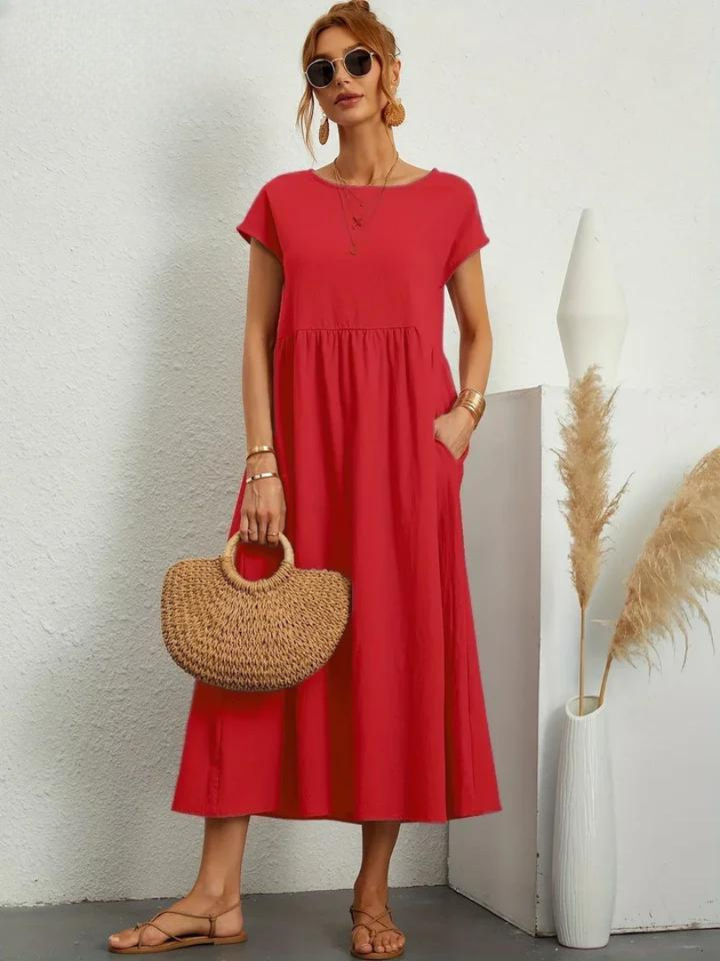 Maelis | Women's Loose Pocket Dress with Pockets