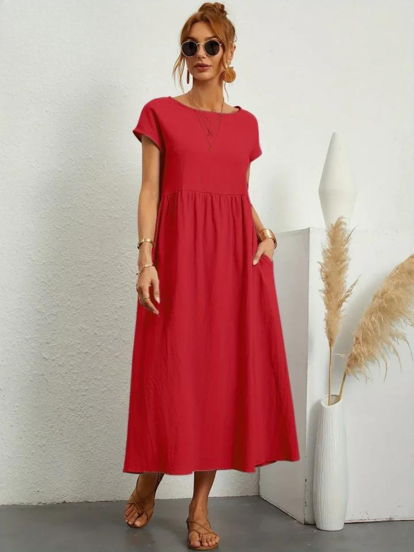 Maelis | Women's Loose Pocket Dress with Pockets
