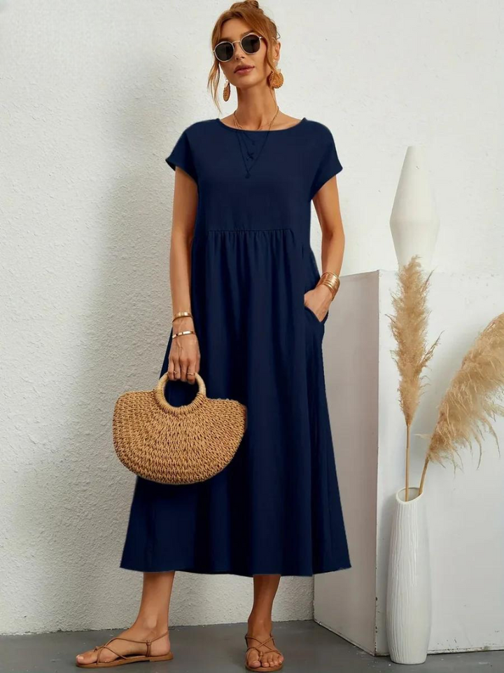 Maelis | Women's Loose Pocket Dress with Pockets