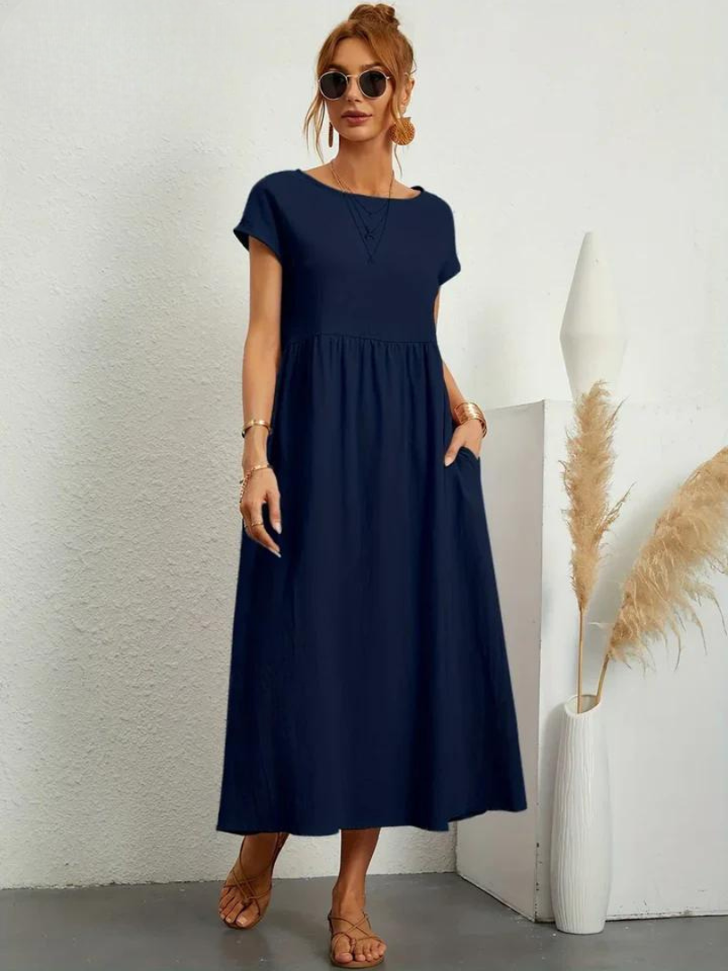 Maelis | Women's Loose Pocket Dress with Pockets