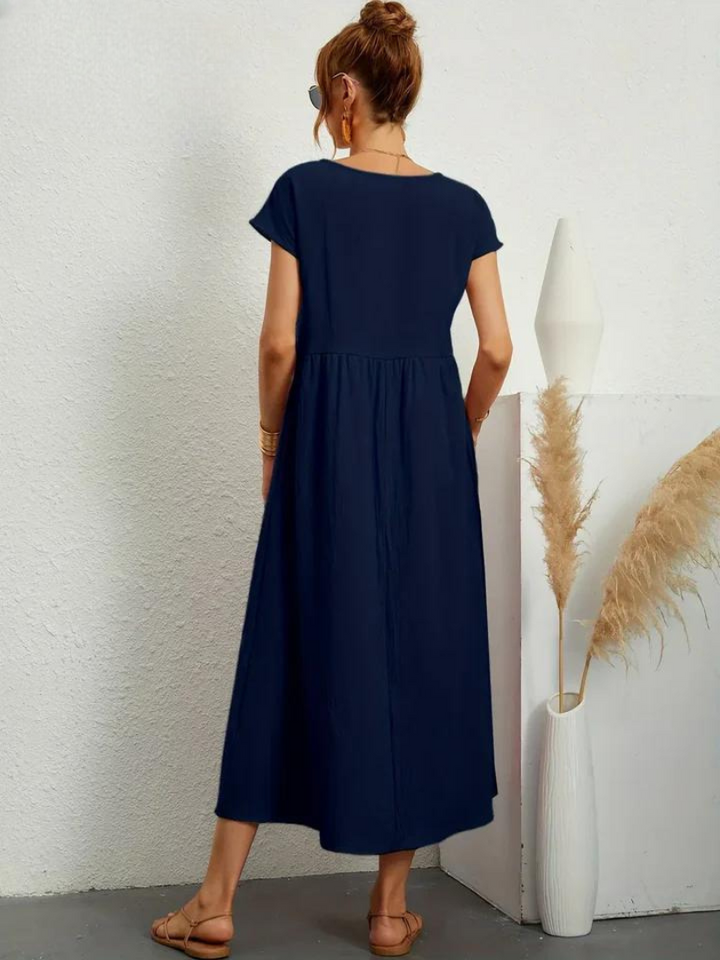 Maelis | Women's Loose Pocket Dress with Pockets