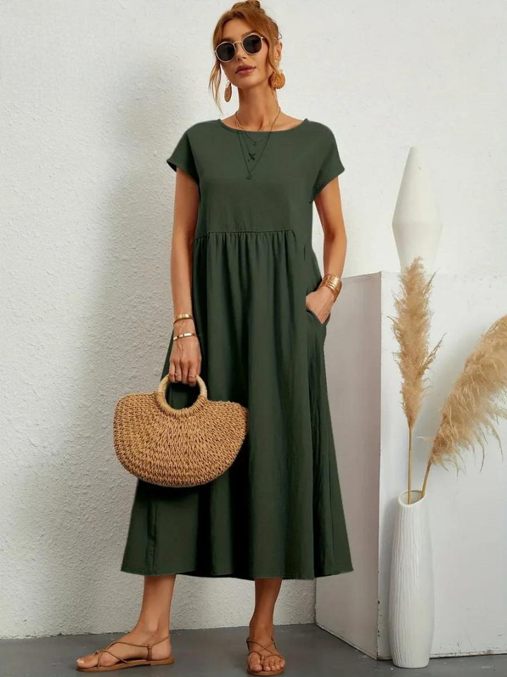 Maelis | Women's Loose Pocket Dress with Pockets
