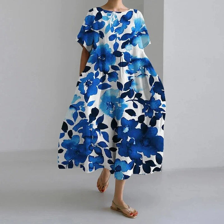 Daisy | Women's Floral Retro Big Swing Loose Maxi Dress
