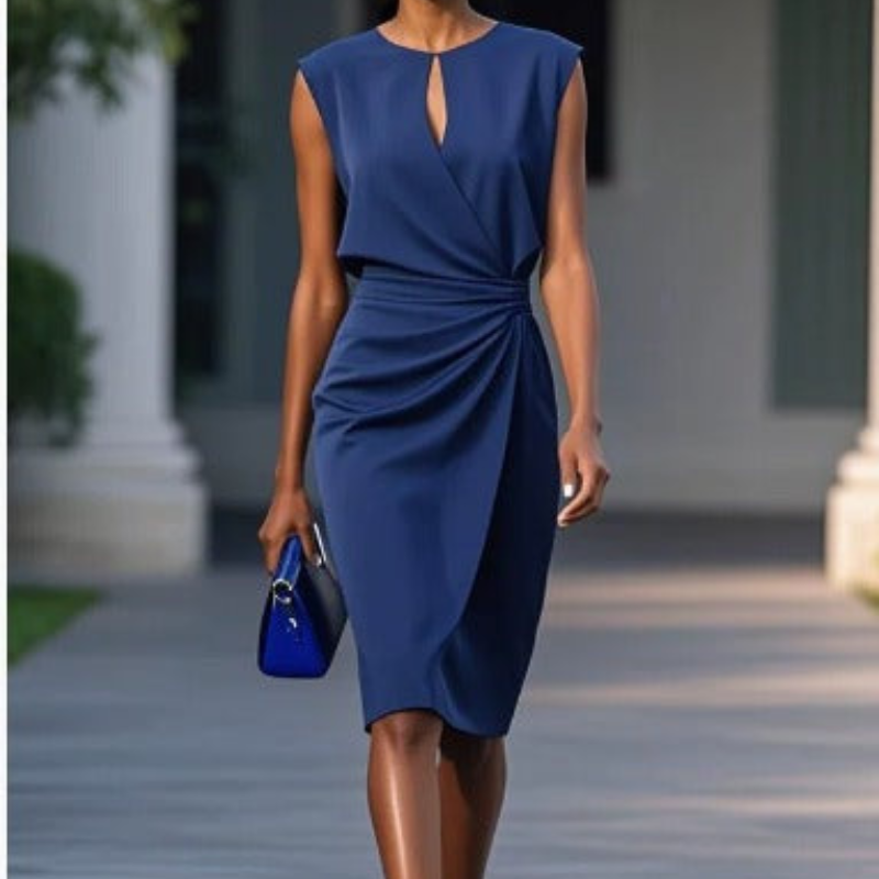 Erna | Women's Midi Floral Elegant Dress