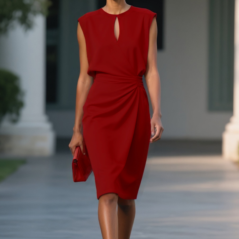Erna | Women's Midi Floral Elegant Dress