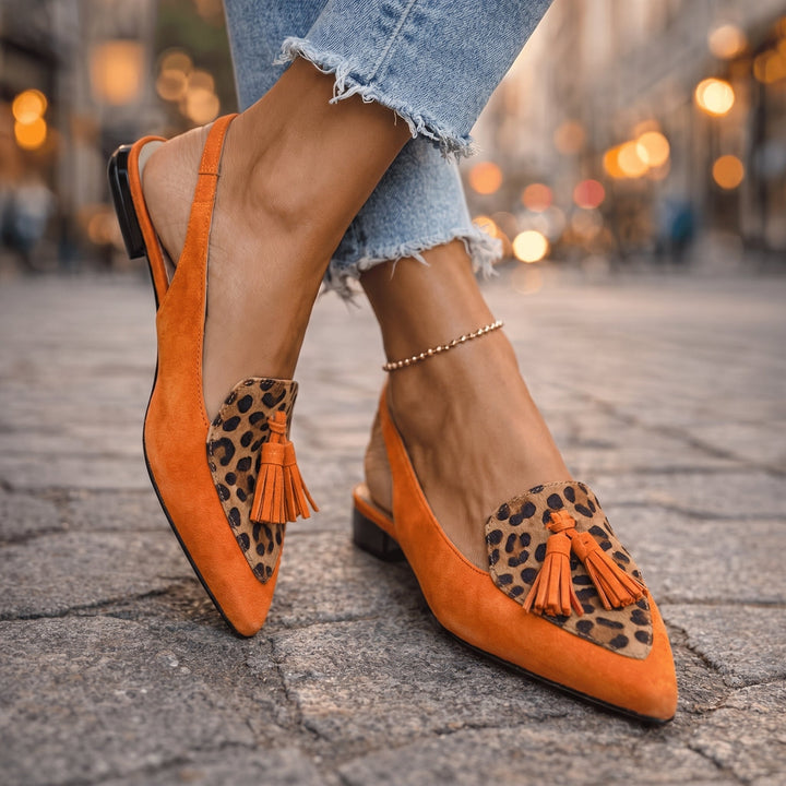 Tassel Accented Strappy Lorena Sandals