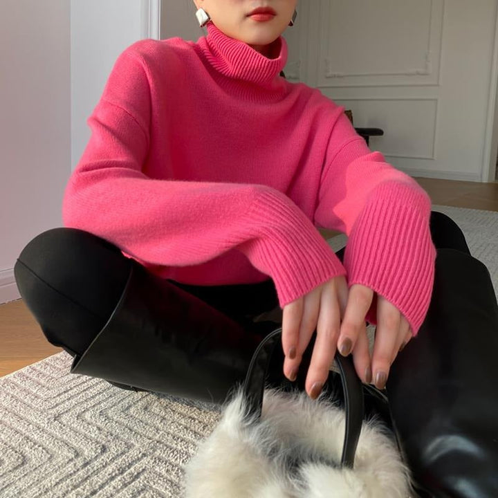 Women's Long Sleeve Turtleneck Sweater