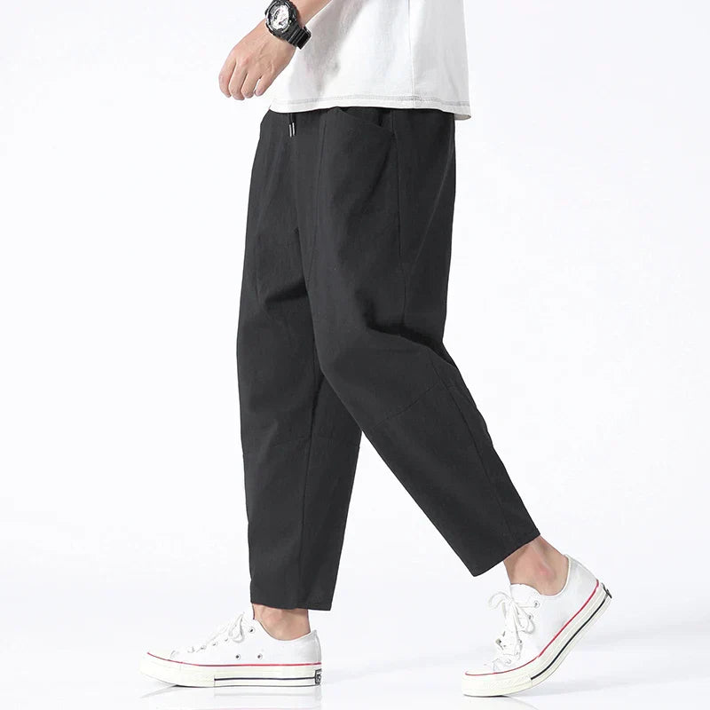 Kyoto | Cropped Pants with Drawstring