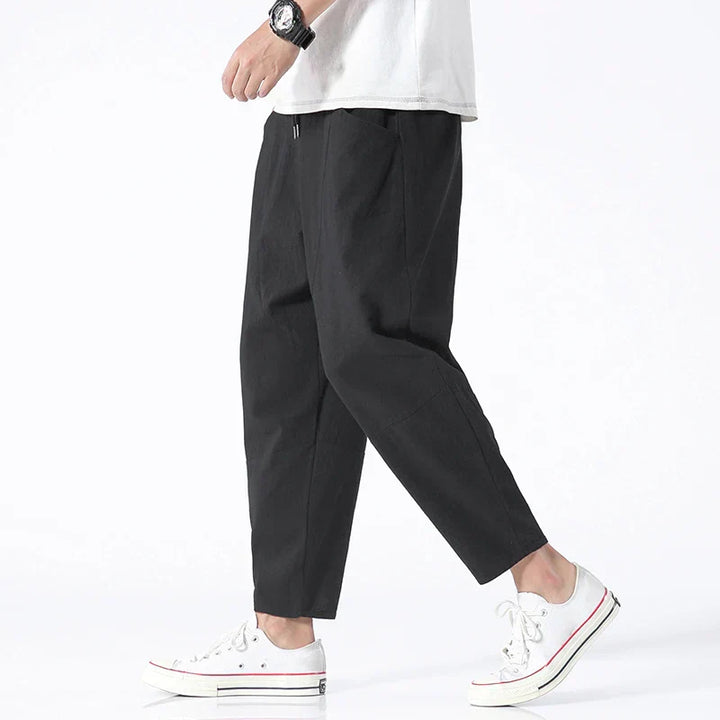 Kyoto | Cropped Pants with Drawstring
