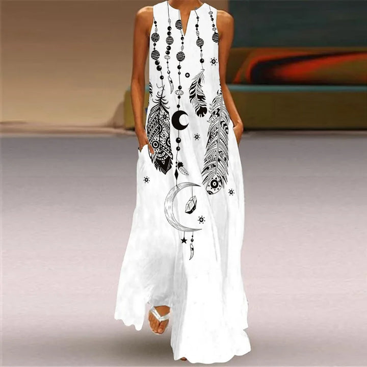 Aurelia™ A-Line Dress with Floral Butterfly Design