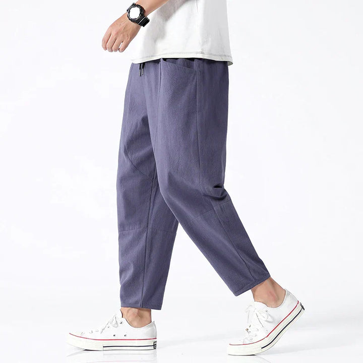 Kyoto | Cropped Pants with Drawstring