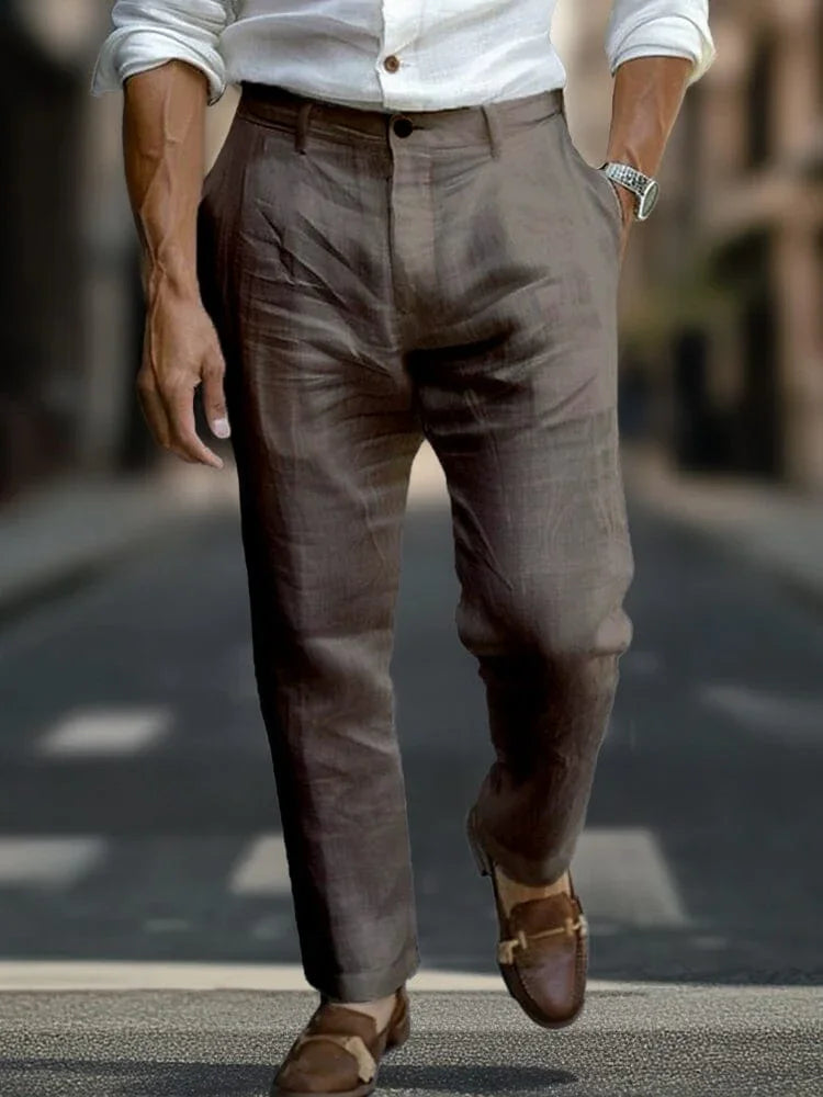 Alaric | Men's Tailored Pants with Buttons
