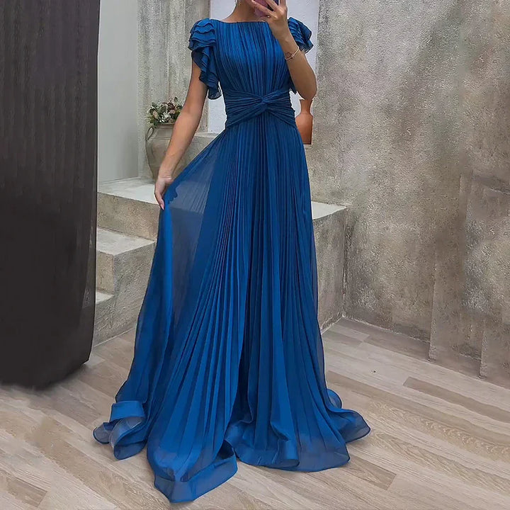 Abigail™ | Elegant Pleated Evening Gown