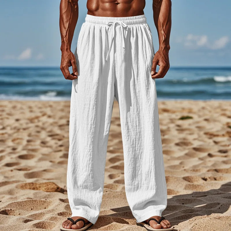 Zane | Relaxed Beach Pants with Drawstring