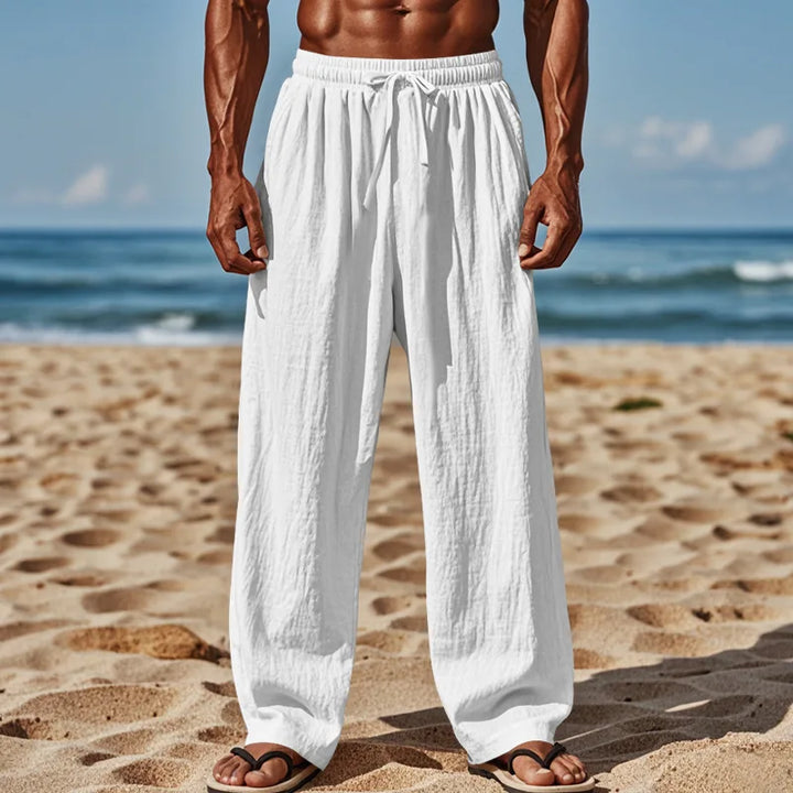 Zane | Relaxed Beach Pants with Drawstring