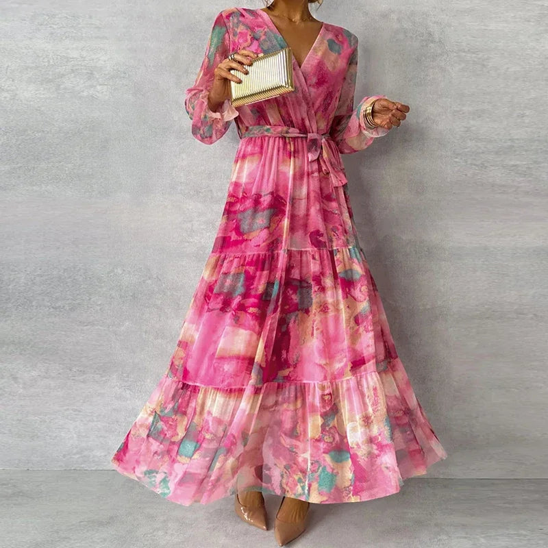 Grace | Women's Sleeveless Elegant Floral Handmade Dress