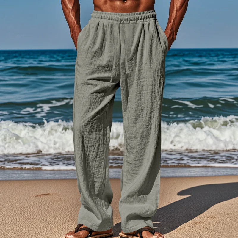 Zane | Relaxed Beach Pants with Drawstring